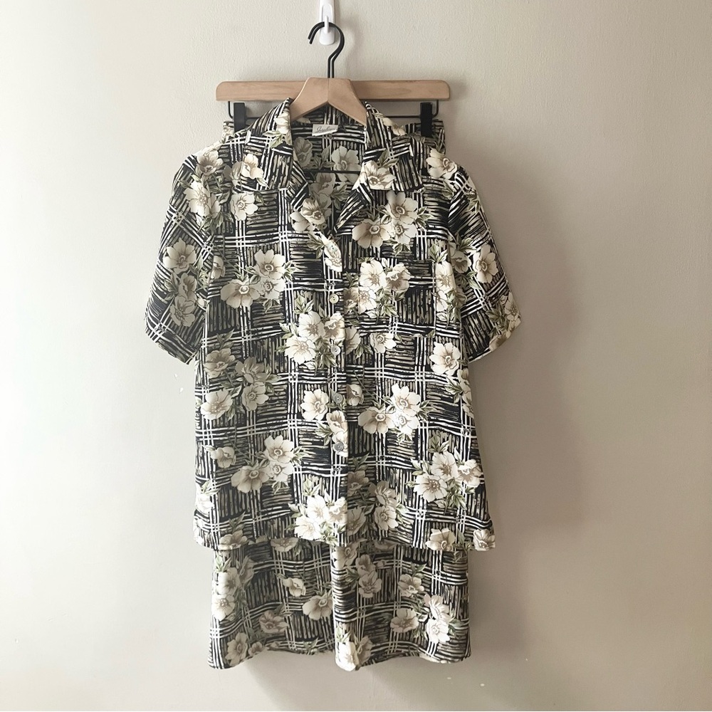 JACLYN SMITH Classics 90s Floral Skirt Set